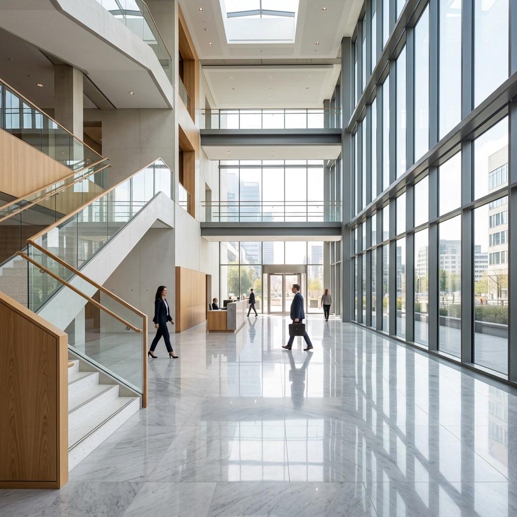 Commercial building cleaning service